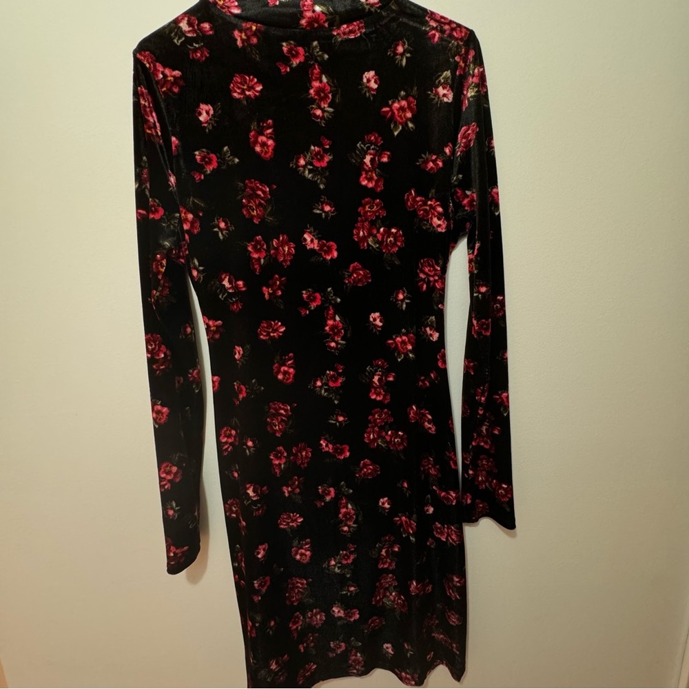 Velvet Floral Dress